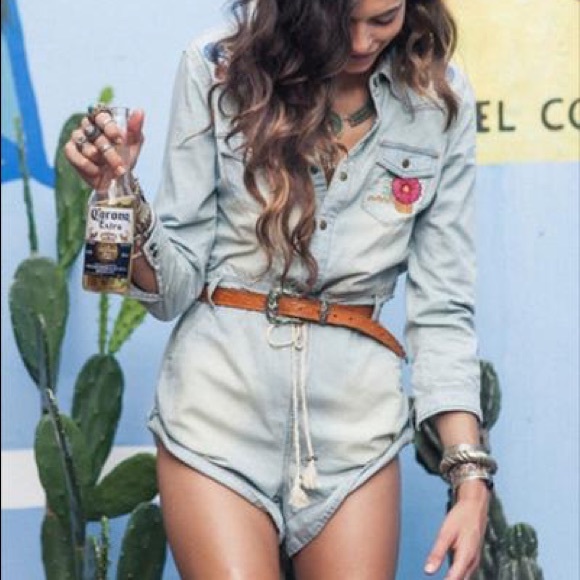Spell Pants - Spell - Route 66 Chambray Romper